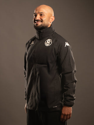 Jacket Impermeable Negra Saprissa