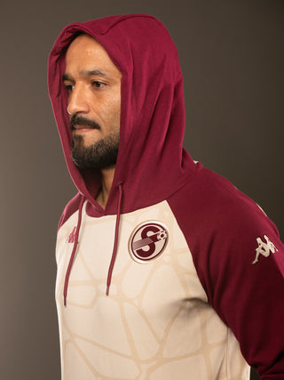 Sudadera con Gorro Morado Hombre