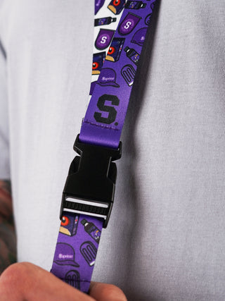Lanyard Retro Morado.