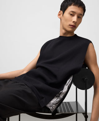 Chaleco con Pinzas Laterales de Punto