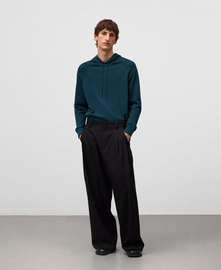 Sudadera con Capucha y Detalle de Canalé