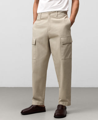 Pantalón Cargo Barrel con Bolsillos