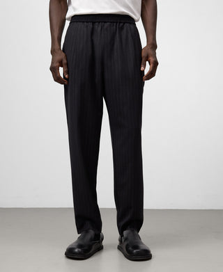 Pantalón con Cintura Elástica Estampado Rayas