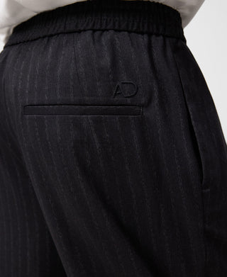 Pantalón con Cintura Elástica Estampado Rayas