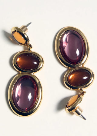 Aretes Colgantes con Abalorios