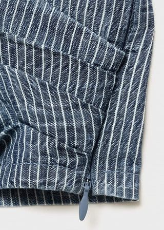 Blusa Denim Cruzada de Rayas.