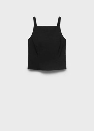 Blusa con Espalda Abierta Detalle de Lazos.