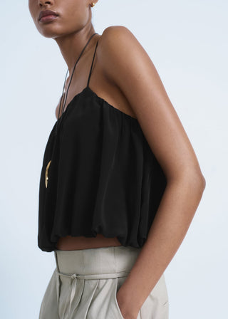 Blusa Crop Estilo Globo.
