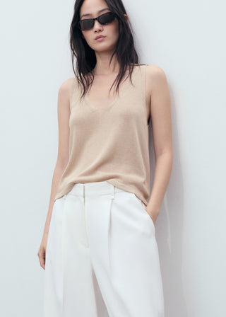 Camiseta de Tirantes Cuello Pico