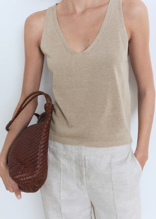 Camiseta de Tirantes Cuello Pico