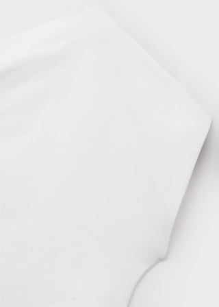 Camiseta Cuello Asimétrico de Algodón