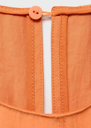 Vestido de Tirantes con Cuello Redondo