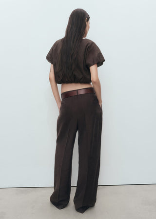 Blusa Manga Corta Estilo Globo