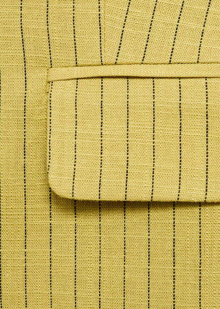 Chaleco de Botones Estampado Rayas.