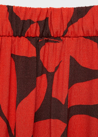 Pantalón con Cintura Elástica Estampado Floral