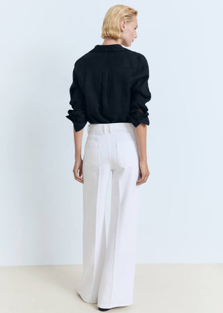 Jeans Wide Leg Talle Alto con Bolsillos