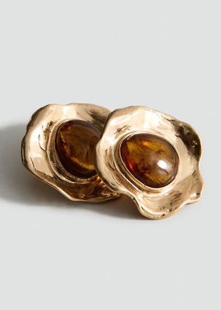 Aretes con Textura de Resina