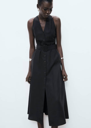 Vestido Camisero con Detalle de Cinturón