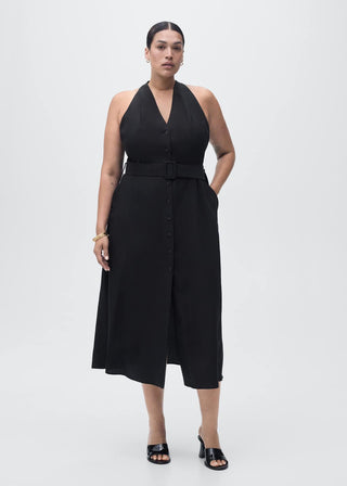 Vestido Camisero con Detalle de Cinturón