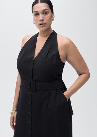 Vestido Camisero con Detalle de Cinturón