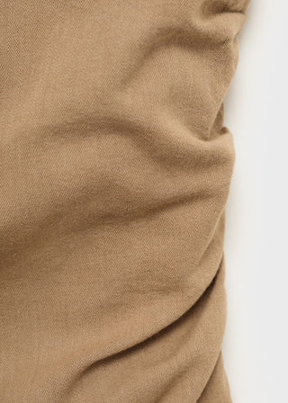 Blusa Drapeada con Espalda Cruzada.