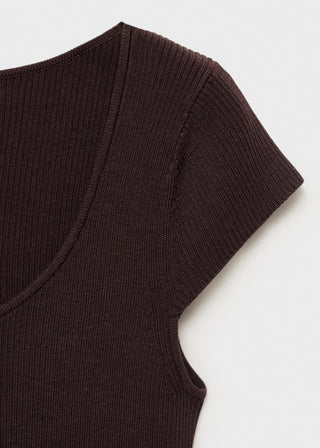 Sudadera Manga Corta de Canalé