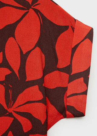 Camisa Manga Corta con Estampado Floral