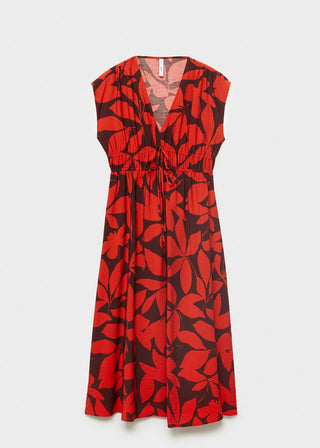 Vestido Largo con Estampado Floral