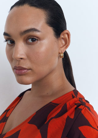 Vestido Largo con Estampado Floral