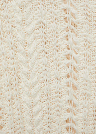 Cárdigan Cuello Redondo Calado