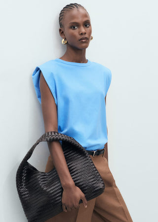 Camiseta Manga Corta con Hombreras