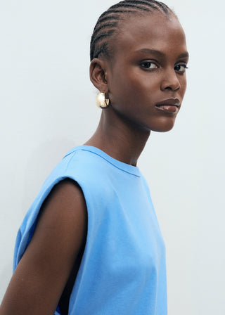 Camiseta Manga Corta con Hombreras