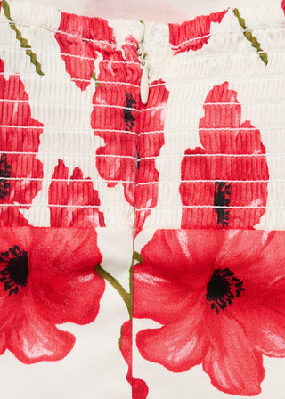 Vestido Cuello Cuadrado con Estampado Floral.