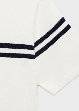 Sudadera Manga Corta con Rayas.