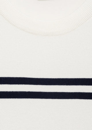 Sudadera Manga Corta con Rayas.