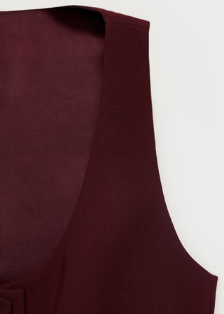 Chaleco de Traje con Detalle de Botones.