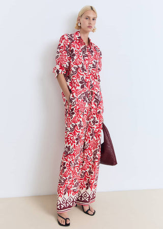 Camisa Manga Larga con Estampado Floral