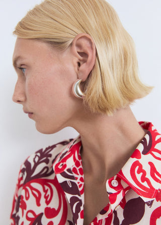 Camisa Manga Larga con Estampado Floral