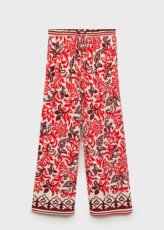 Pantalón con Cintura Elástica Estampado