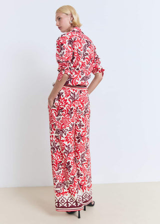 Pantalón con Cintura Elástica Estampado