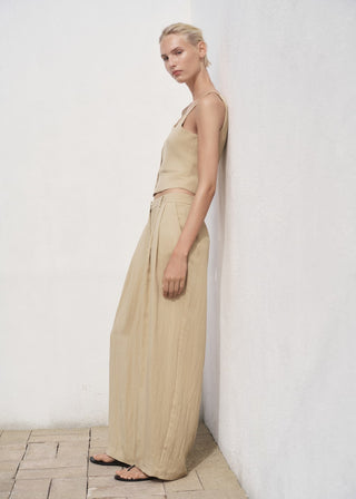 Pantalón Recto Talle Medio.