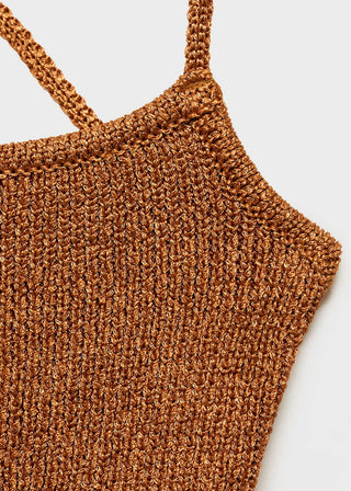 Blusa de Punto con Espalda Cruzada.