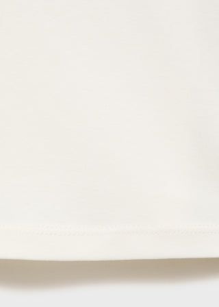 Camiseta Manga Corta con Bordado Floral