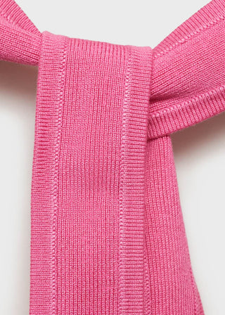 Blusa Cuello Halter con Detalle de Lazo