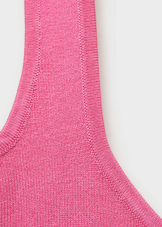 Blusa Cuello Halter con Detalle de Lazo