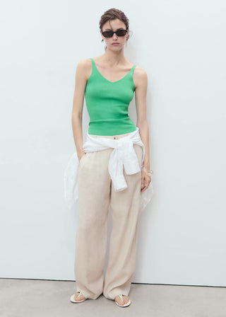 Camiseta Entallada de Tirantes