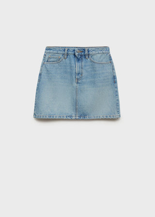 Enagua Denim con Bolsillos