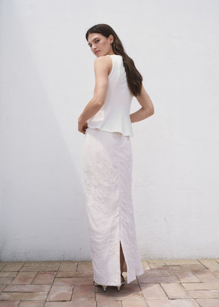 Blusa Peplum con Detalle en Costuras