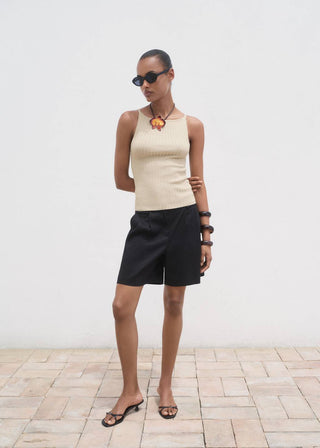 Camiseta Cuello Cuadrado de Canalé