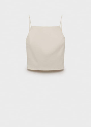 Blusa con Detalle de Espalda Abierta.